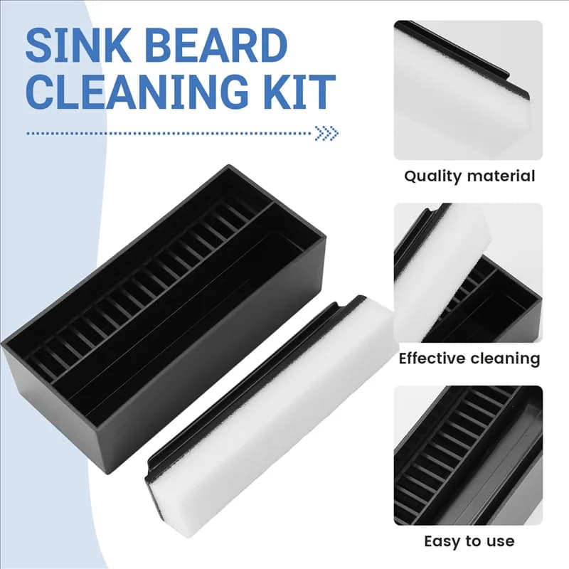 【Vendita flash】 Set di pulizia e supporto per la pulizia della barba, 1 pulizia della barba e 1 supporto per barra di pulizia per la rasatura del lavandino del bagno degli uomini