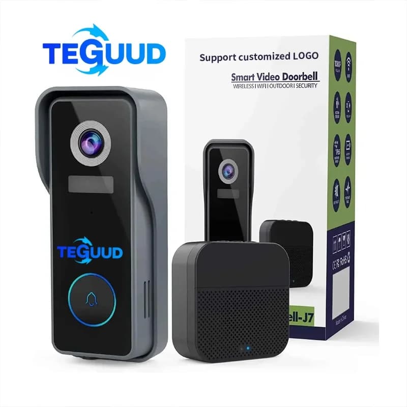 Videocitofono wireless WiFi HD 1080p con avvisi attivi dal movimento della fotocamera e integrazione delle app mobili