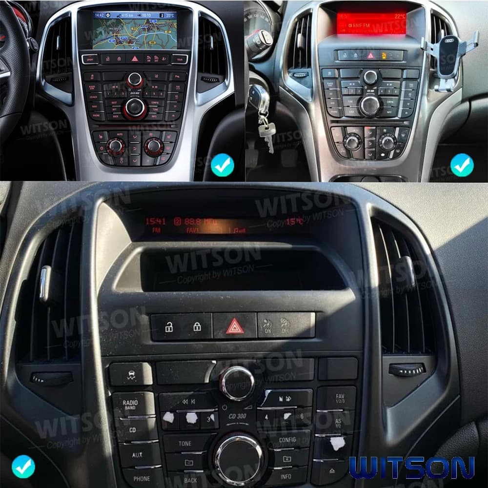 Autoradio multimediale Android da 9,7'' per Opel Astra J Vauxhall Buick Verano 2009-2015, lettore GPS CarPlay, stereo multimediale.