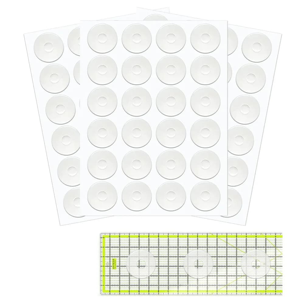 12/24 pezzi impugnature antiscivolo per righelli quilting modelli trapunta righello antiscivolo adesivi per impugnatura strumento per cucire per righelli da cucito