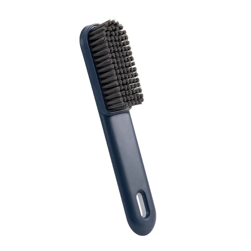 4 shoe brushes with long hanging handle, everyday cleaning items, small soft bristles brushes for shoe cleaning