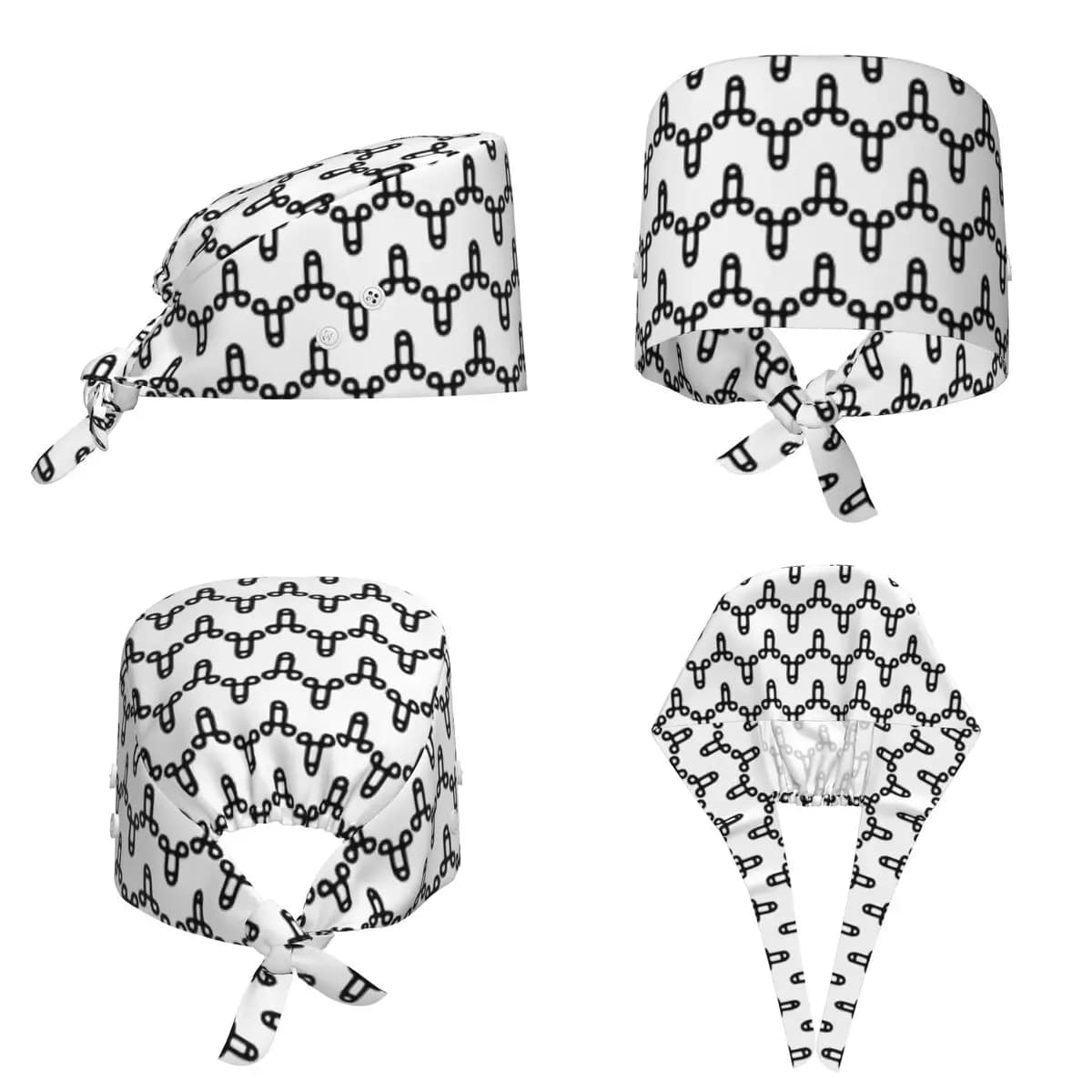 Cappello Chirurgico con Motivo a Forma di Pene, Berretto da Lavoro per Medici, Cappello Regolabile per Infermieri e Dentisti, Unisex