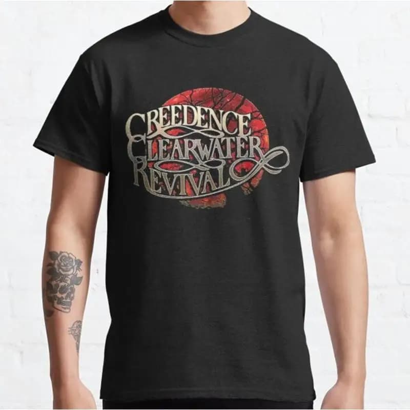 Maglietta classica Creedence Clearwater Revival John Fogerty CCR Country Rock Music