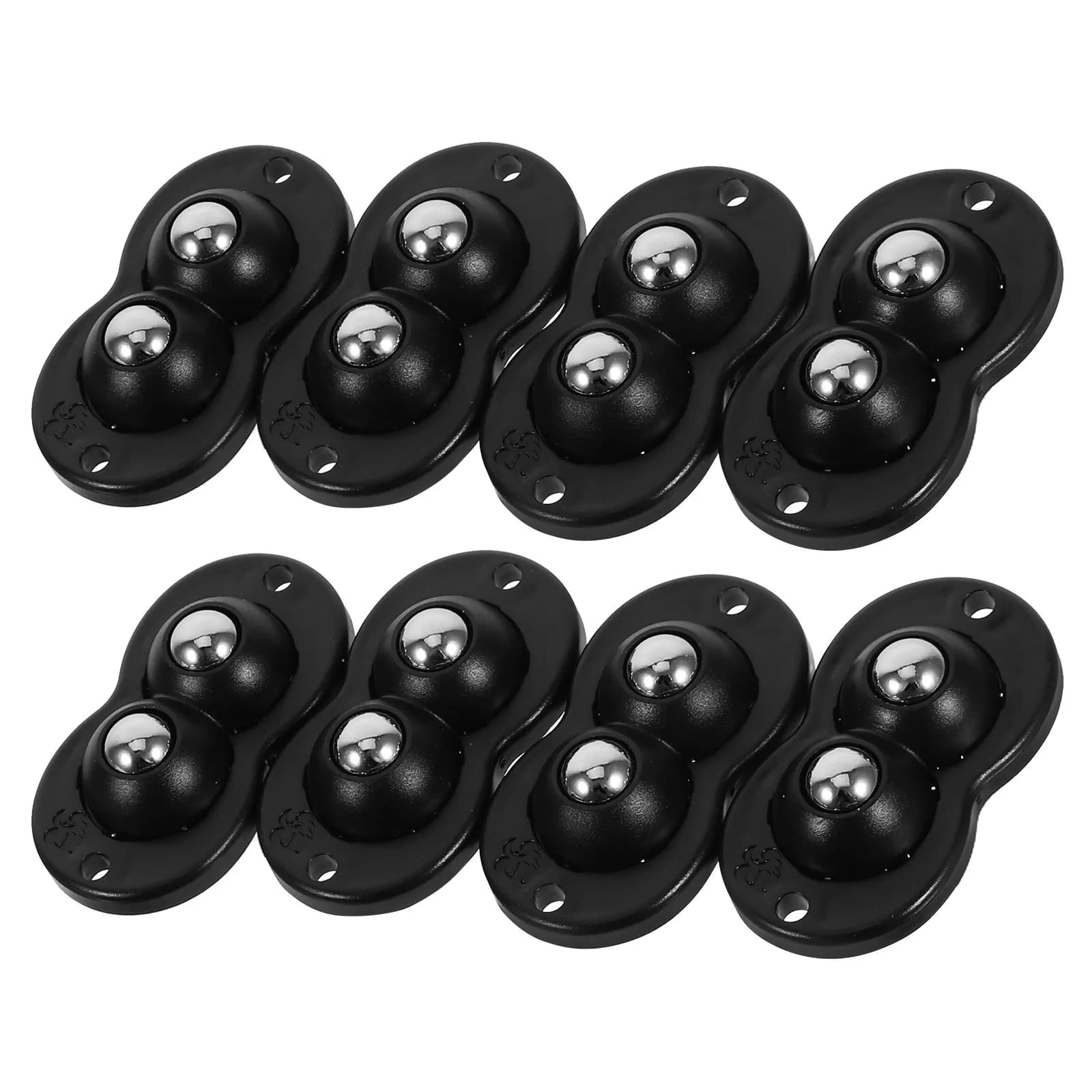 8Pcs Kitchen Appliance Roller Self Adhesive Double Ball Swivel Mini Universal Wheels Sticky Caster Rollers Furniture Trash Can