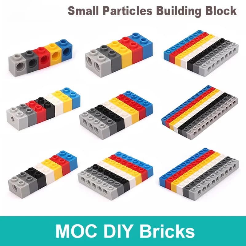 10 pezzi di mattoni tecnologici MOC parti fai da te 2730 3703 32064 32000 3701 compatibili con gli accessori giocattolo a pellet LEGO
