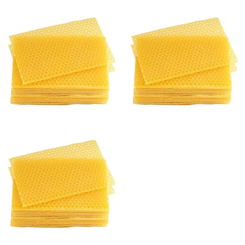 ELECTRONIC ACCESSORIES Bee wax sheets 90 pcs, Bee wax sheets for canvases, natural bee wax sheets for canvases, honeycomb leaves