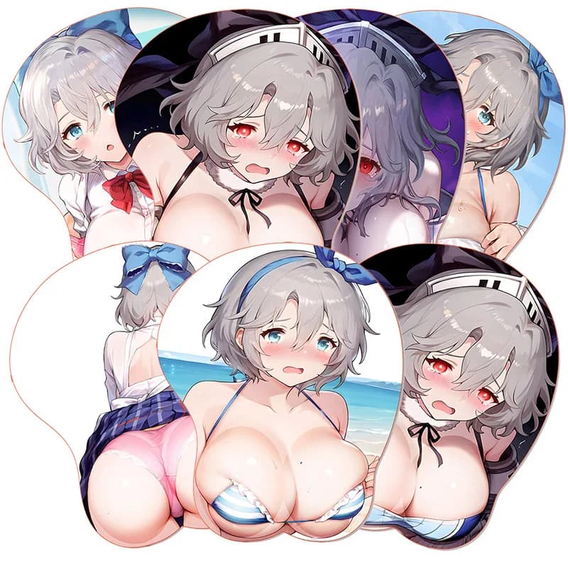Anime B_Browndust 2 OPPAI Tappetino per mouse antiscivolo Base sexy Liberta Tappetino per mouse 3D B_Brown D_Dust 2 Poggiapolsi Tappetino per mouse Hentai