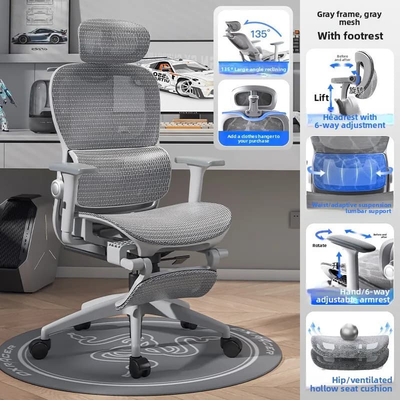 Sedia da ufficio stabile, sedia per computer, sedia reclinabile, sedia ergonomica per riposo, sedia, sedia girevole da ufficio, sedia, sedia da gaming