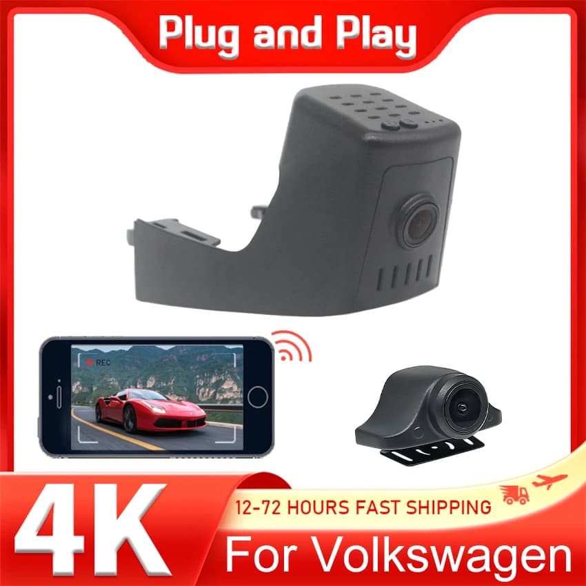 Car Camera For Volkswagen VW Touareg 3 CR7 CR 7 2024-2013,4K Dashcam Dvr Dash Cam Recorder for Touareg