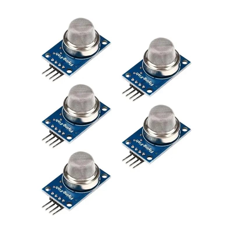 Reliable-Smoke Combustible Gas Detector 5Pcs MQ-2 Gas Sensor Modules With Analog/Digital Output Adjustable Sensitivity 5V Detect