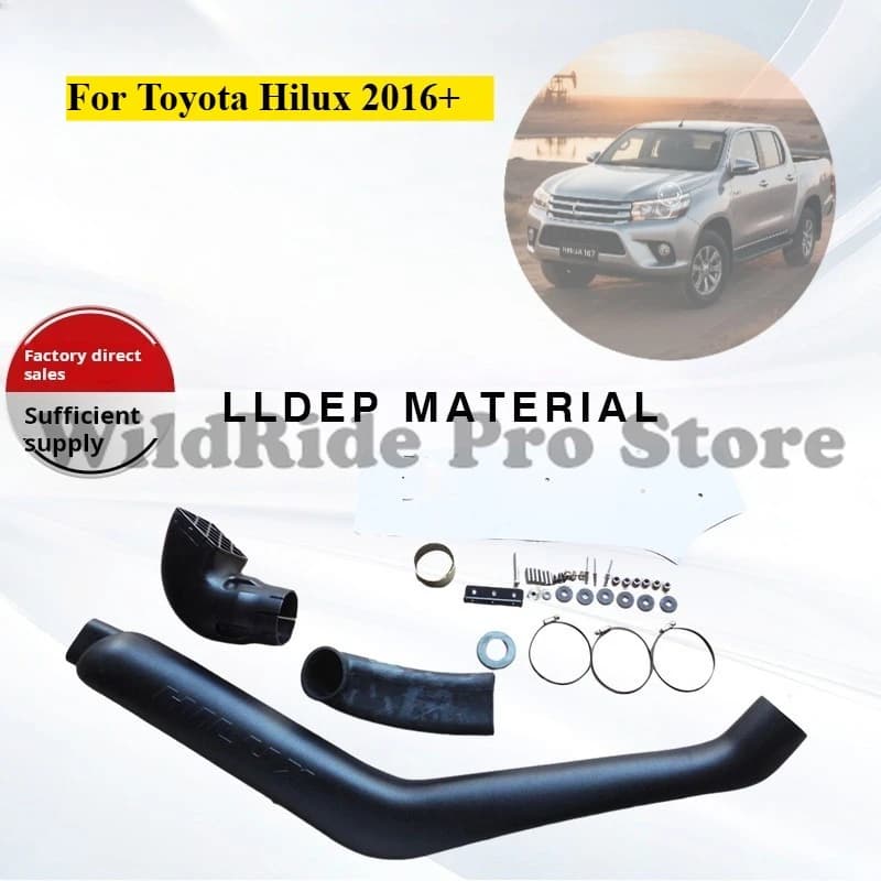 For Toyota Hilux 2016+ Left-side venting kit 4x4 Trampolieri waterproof air intake tube