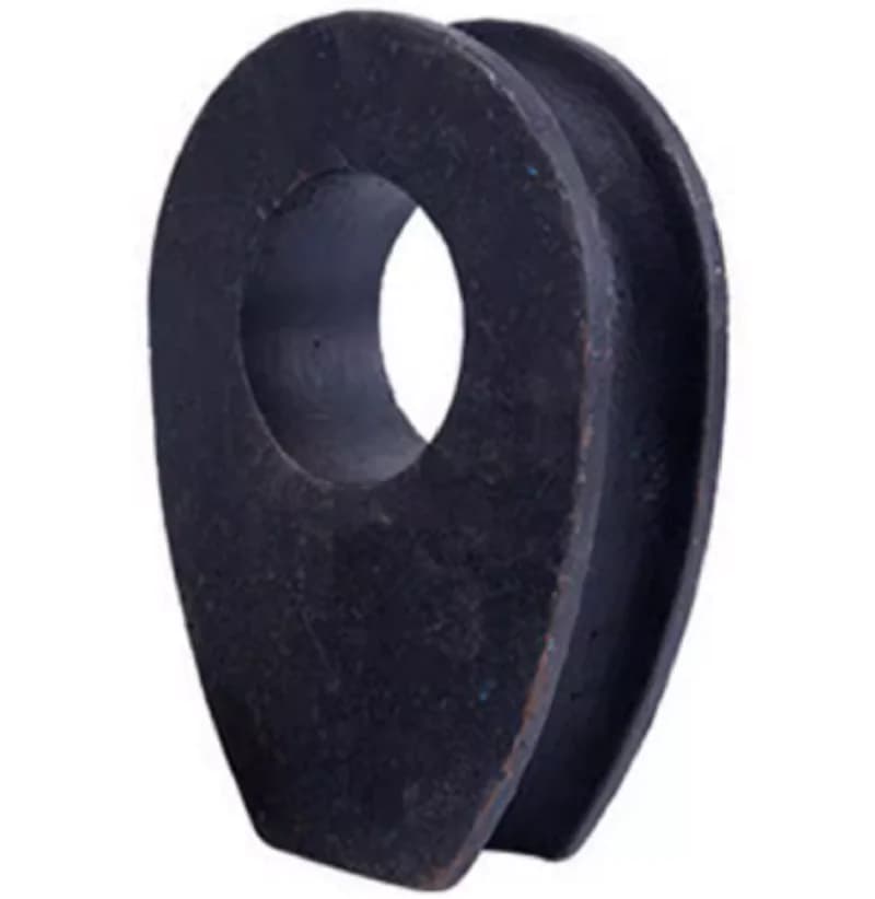 M8--M16 Anello di protezione per fune metallica in acciaio con ghiera resistente solido per anello triangolare con parte di ditale marino per barche