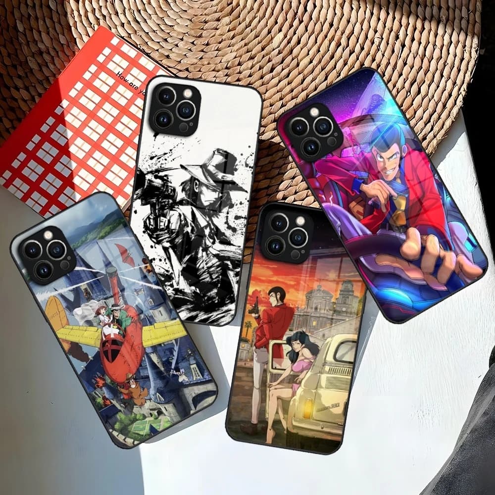 Lupin The Third Lupin Iii Phone Case for Iphone 17 Air 16 15 14 12 11 13 Pro Max Mini X 8 Xr Xs 7 Puls glass Cover