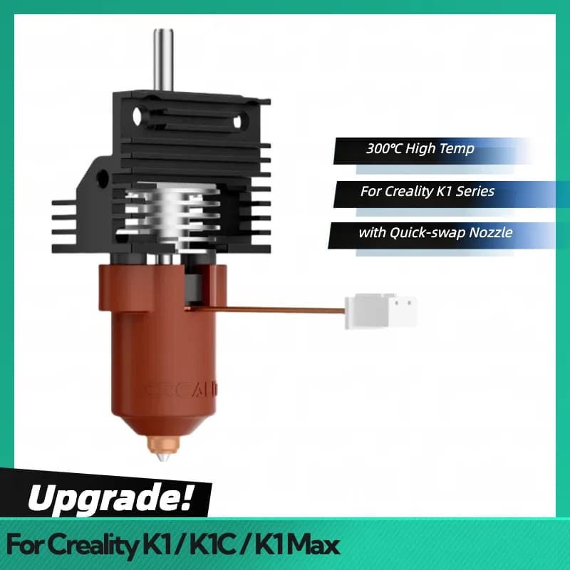 Per Creality K1C K1 MAX Hotend Kit con blocco riscaldante in ceramica K1C Hotend Kit di montaggio con ugello a risparmio rapido Estrusore K1C