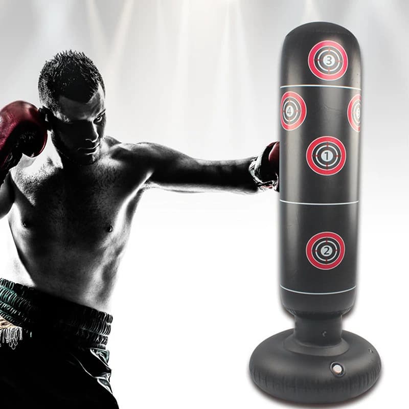 Sacco da boxe Sacco da boxe gonfiabile Sacco di sabbia in piedi per sollievo dalla pressione