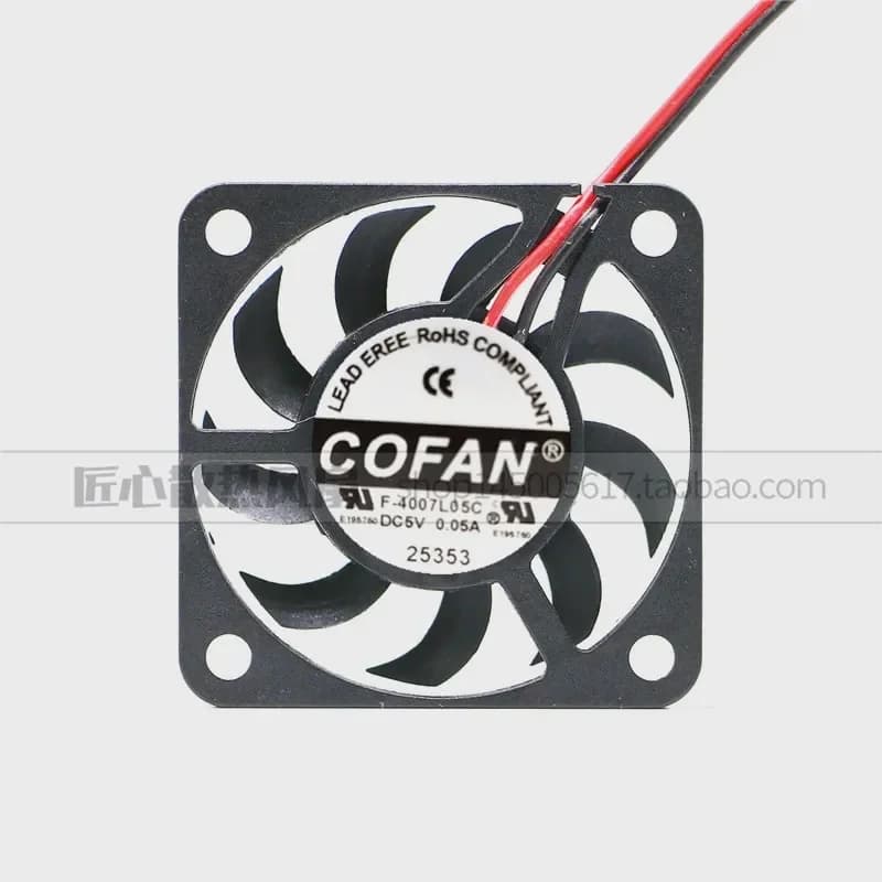 COFAN F-4007L05C 4007 5V 0.05A 4CM/cm Ultra-Thin Silent Cooling Fan for Electronics