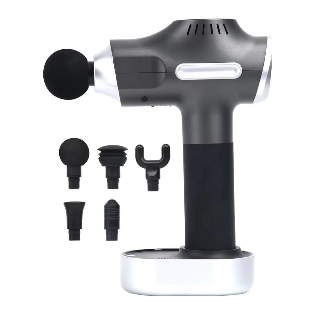 Professional Handheld LCD Touch Screen Electric Massage Gun Hot Cold Vibration Body Muscle Facial Machine Leg Application