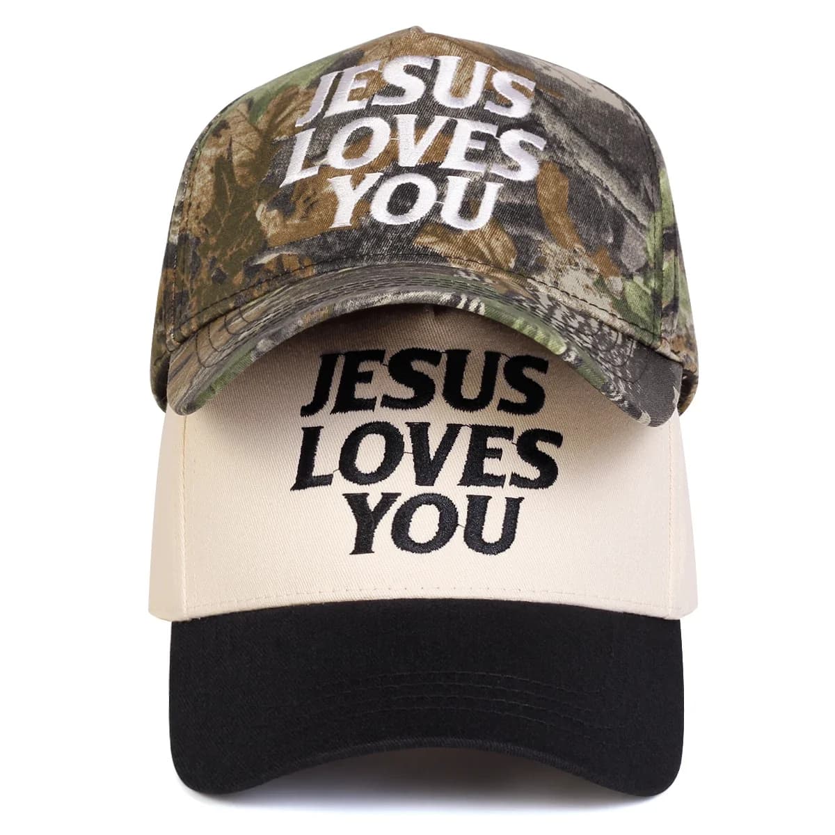 Cappellini da baseball unisex con ricamo JESUS LOVES YOU, cappelli casual regolabili per primavera e autunno, cappello protettivo solare, cappello sportivo