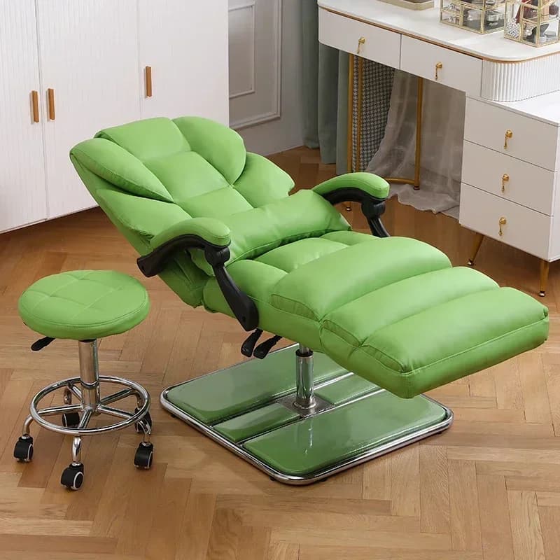 Sedia da salone di lusso reclinabile Gamba idraulica Sedia da salone da barbiere Sedia da salone portatile vintage Cadeira De Barbeiro Mobili commerciali