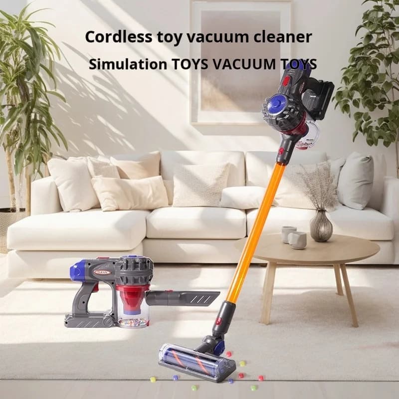 Aspirapolvere elettrico per bambini Simulazione Ricarica Lavori domestici Catcher polvere Giocattolo Bambini che imparano Giochi di ruolo educativi Giocattoli