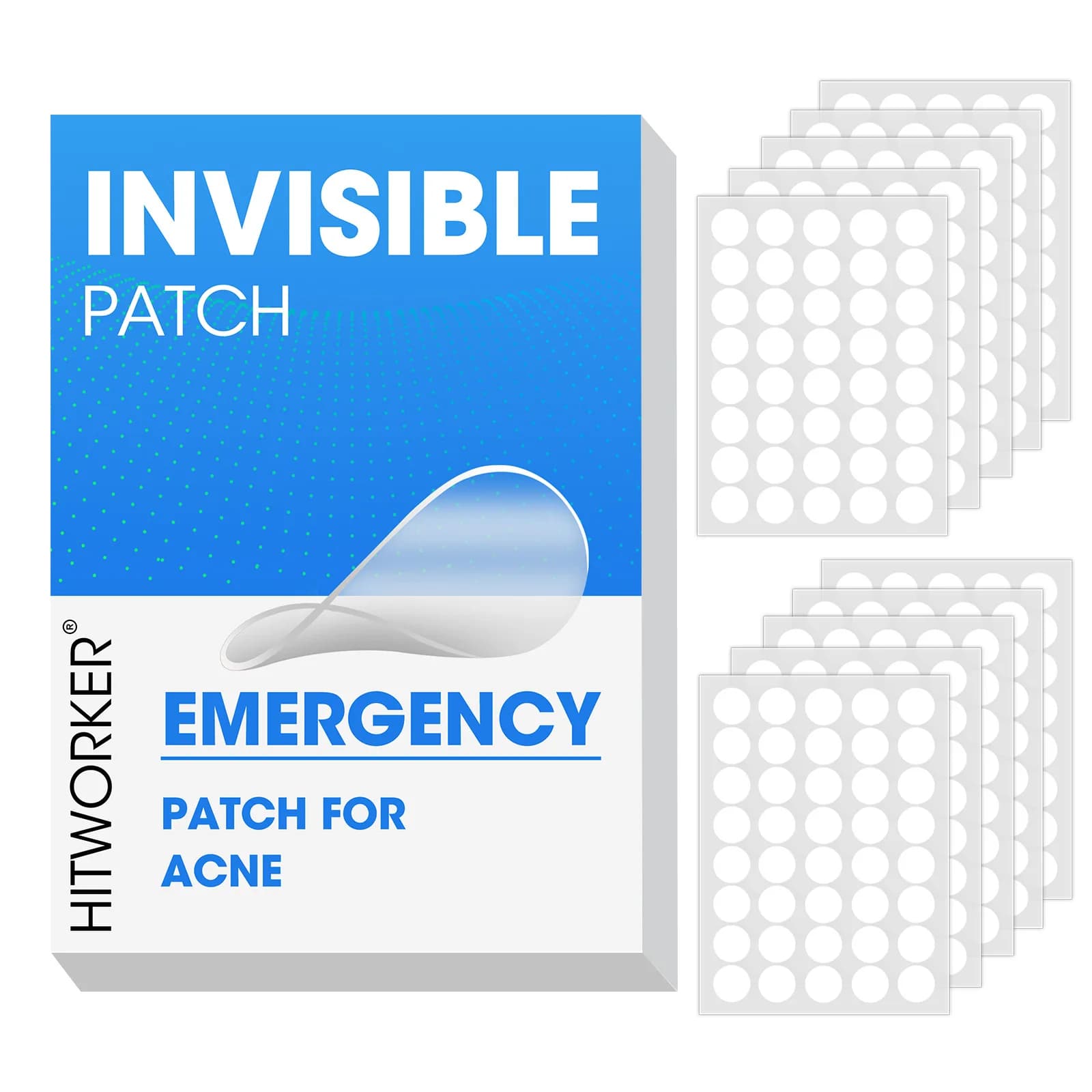 400 Patches / Pack Round Shape Hydrocolloid Acne Pimple Patch For Covering Zits and Blemishes Invisibly Spot Sticker