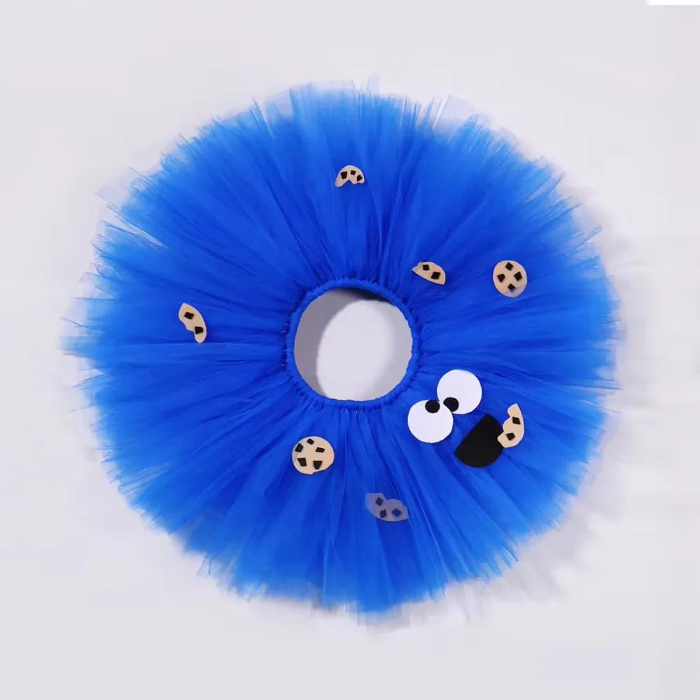 2-14 years of biscuit monster tutu skirt dress for newborn Christmas Halloween dress costumes for baby soft ballet T