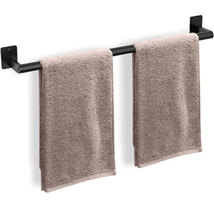 Portasciugamani da Bagno 24 Pollici, Porta Asciugamani da Parete Resistente, Organizzatore Moderno per Arredo Casa