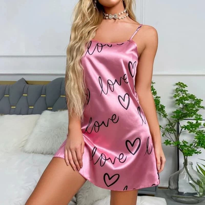 Lingerie Estiva da Donna in Pizzo Sexy Senza Maniche con Scollo a U e Spalline Sottili, Comoda per Dormire e per la Casa