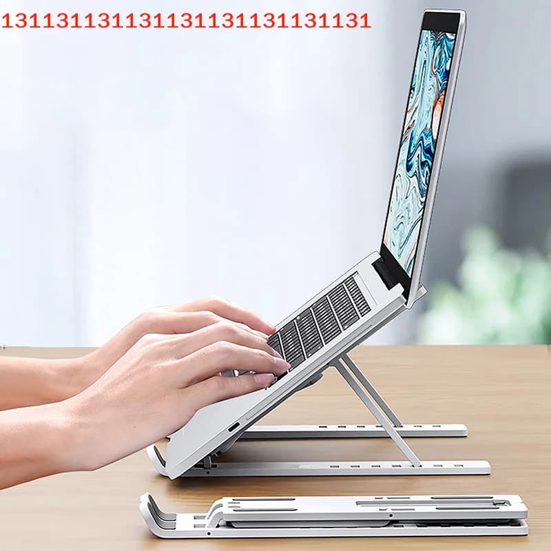 Supporto per Laptop Macbook; Regolabile, Antiscivolo, con Meccanismo di Raffreddamento per Laptop/Tablet/Telefono