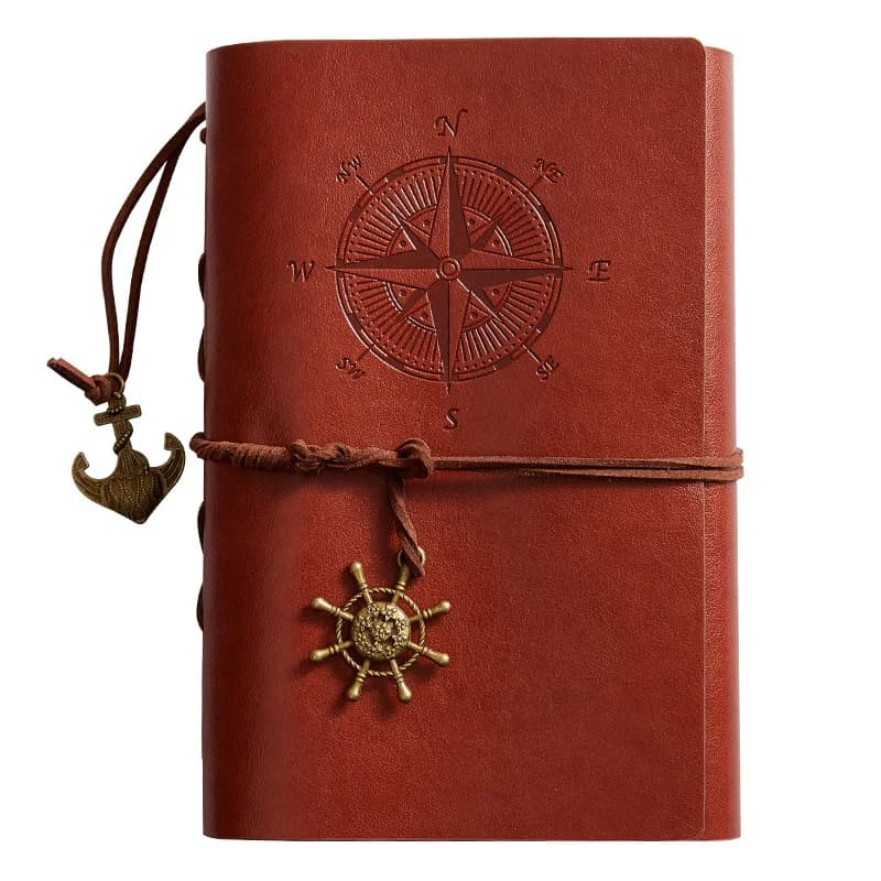 A7 Retro Notebooks & Journals Agenda Binder Sketch Book Leather Soft Cover 14x10cm Replaceable Kraft Paper Inner Stationery