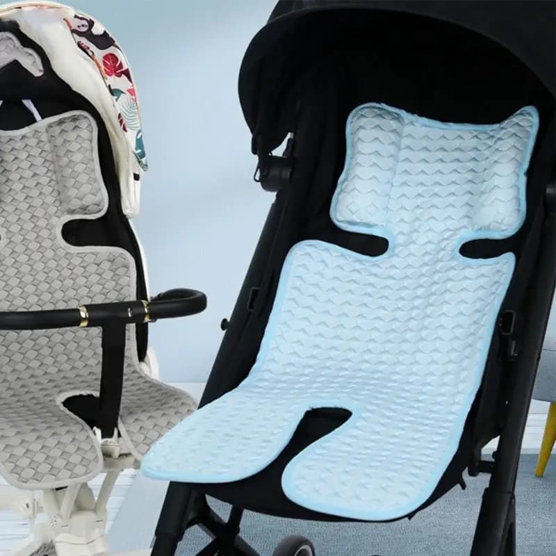 Summer stroller cushions for children's refreshing seat belts wheelchair comfortable pillows for baby's sleep soft pads for outdoor breathable wheelchair