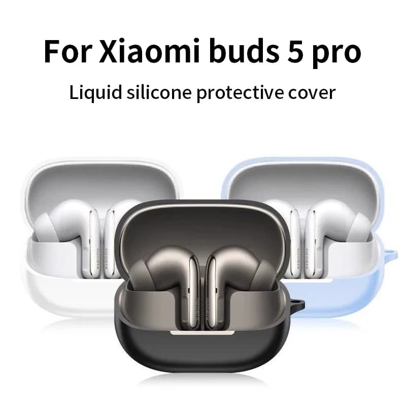 Silicone Case for Xiaomi Redmi Buds 5 Pro Wireless Bluetooth Hearing Aid Protective Case for Accessories Redmi Buds 5 Pro