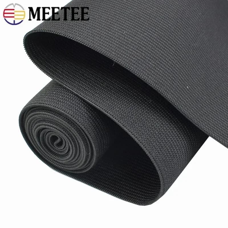Meetee 1 Metri 7-50 cm Extra Larga Fascia Elastica Crochet Pelle Morbida Elastici Biancheria Intima Pantaloni Cintura Accessori Per Cucire FAI DA TE