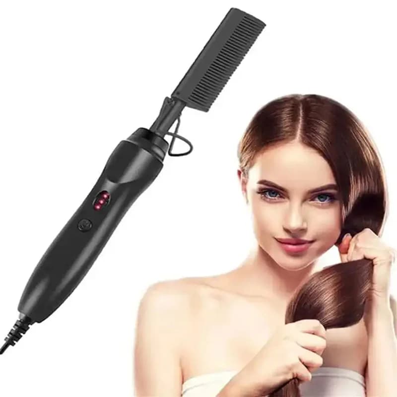 Intelligent electric hair straightening comb, adjustable temperature, professional hair care tool, suitable for home salons