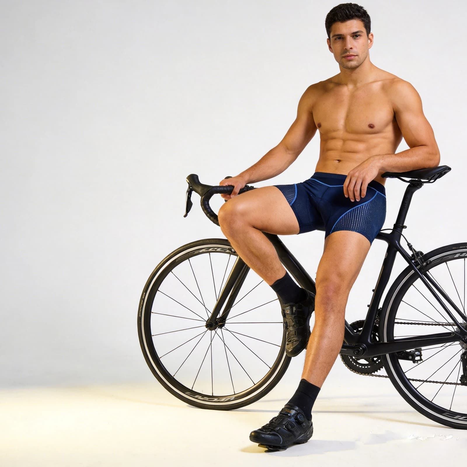 WOSAWE Men's Cycling Underwear with 5D Gel Pads MTB Cycling Shorts Road Bike Under Shorts