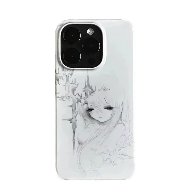 Custodia per telefono in silicone antiurto di lusso con design a angelo per ragazze, compatibile con iPhone 17 Air 16 Pro Max 15 14 Plus 13 12 11 Pro