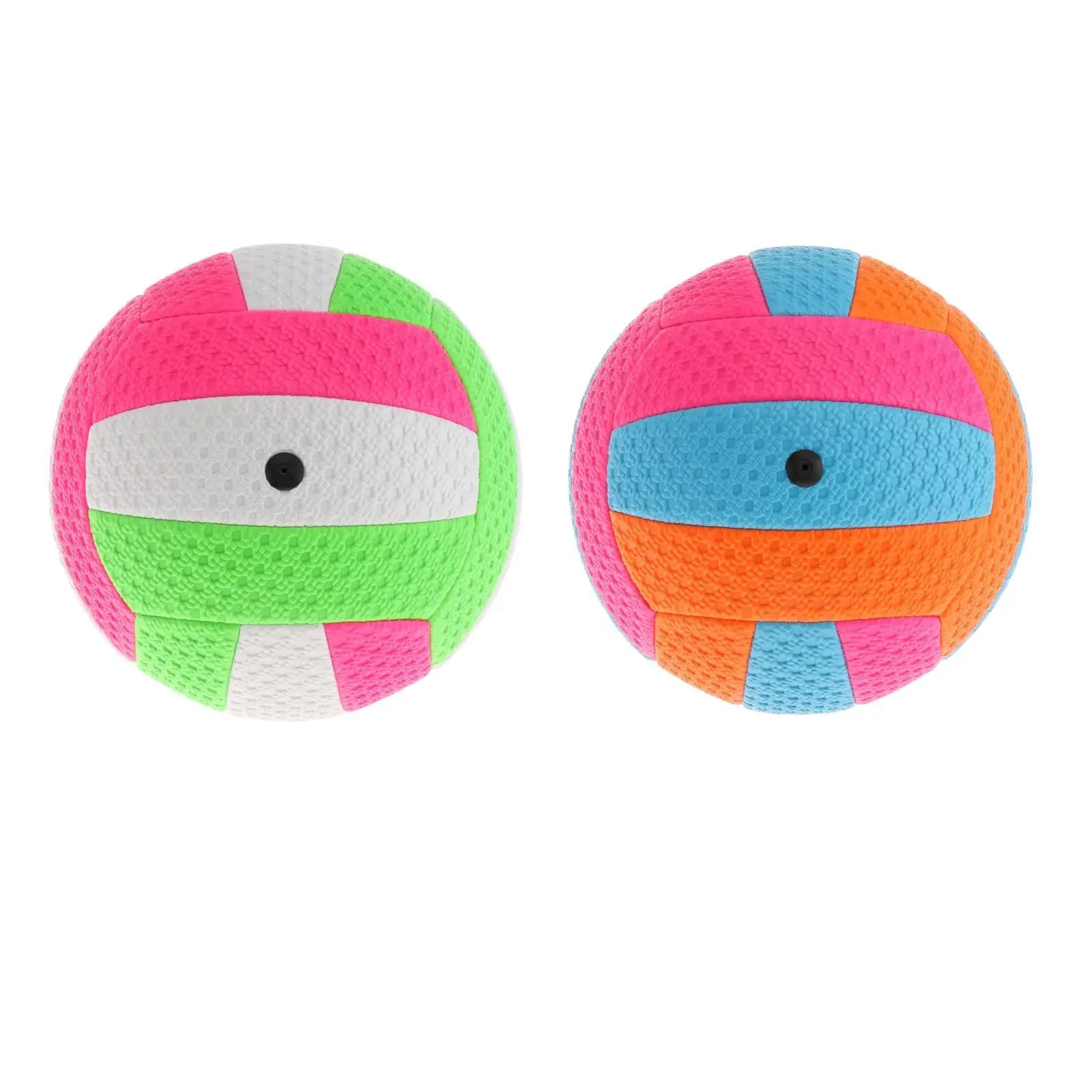 PVC Volleyball Size 2, Play Soft Touch Practice Ball Recreation Toy for Kids 5.9 Inch For Sand Court