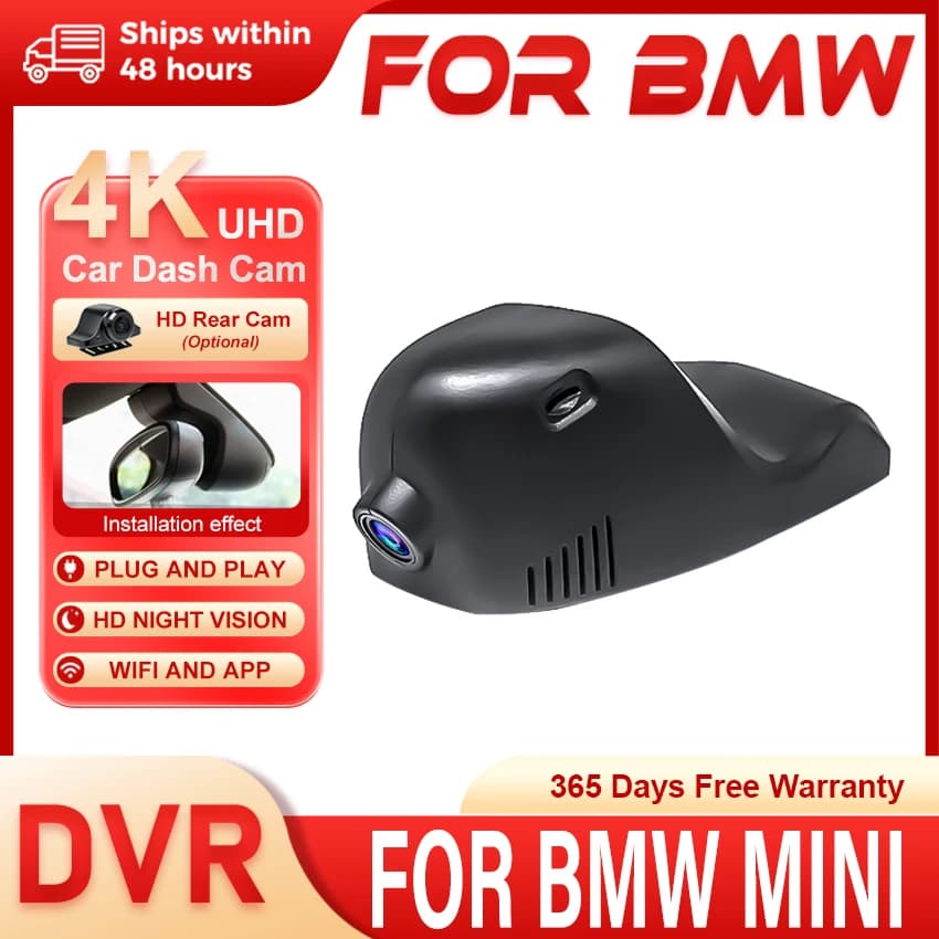 Car DVR for BMW MINI Cooper Countryman Clubman Convertible JCW,4K Dash Camera for MINI f54 f55 f56 f57 f60 2014 to 2023 Dash Cam