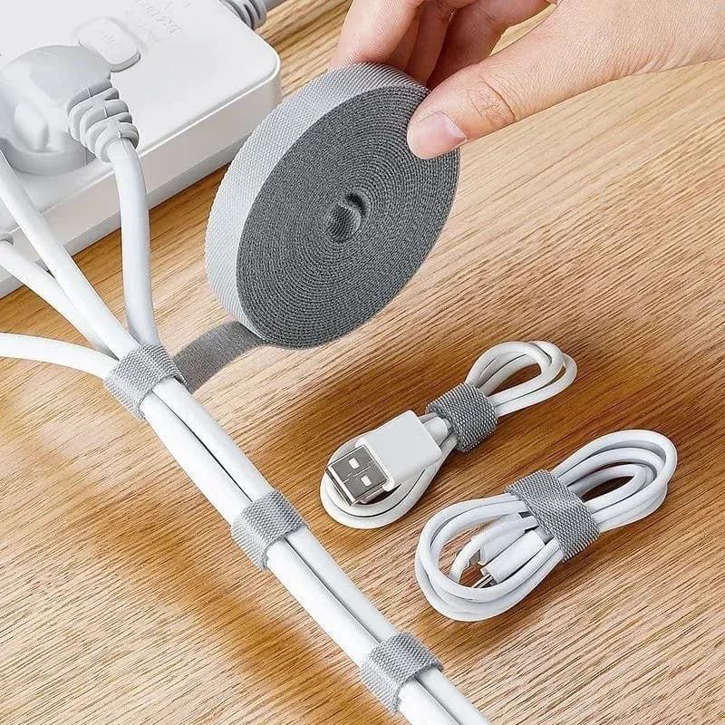 Cable Organizer Cable Management Wire Winder Tape Earphone Mouse Cord Management Ties Protector For iPhone 17 16 Xiaomi Samsung