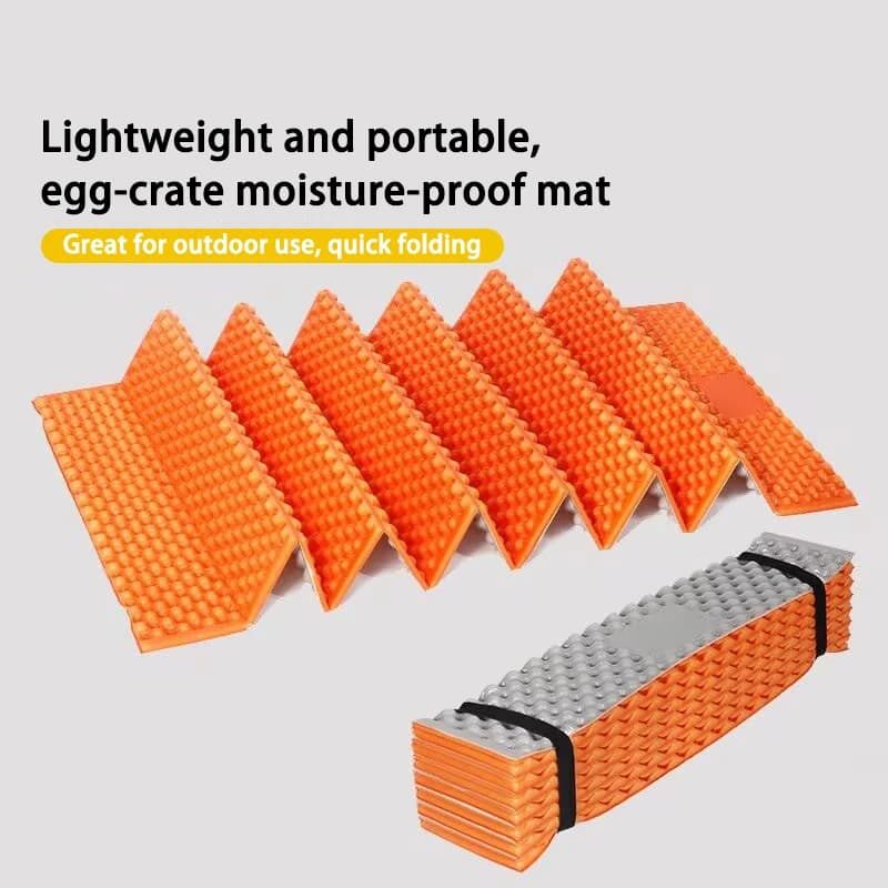 Materassino Egg Nest Spessore 2 cm, Tappetino da Campeggio Ultraleggero in Alluminio, Materassino Pieghevole da Viaggio per Escursionismo, Tenda, Spiaggia, Yoga