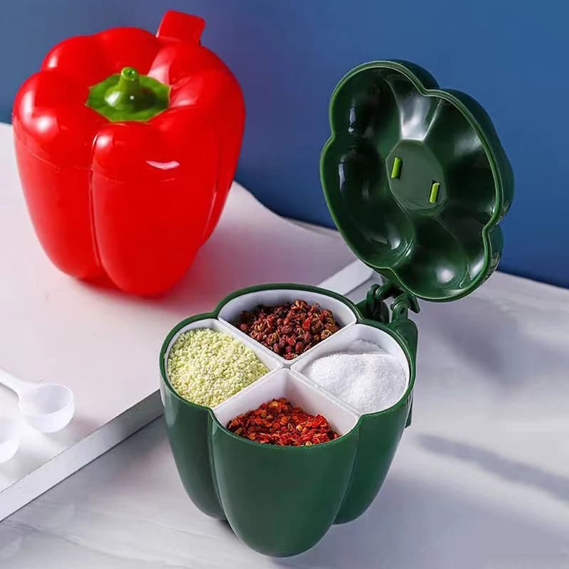 Set di gadget da cucina con contenitore per condimenti creativo in plastica, porta spezie, organizer per bottiglie di condimenti per campeggio all'aperto, 1 pezzo