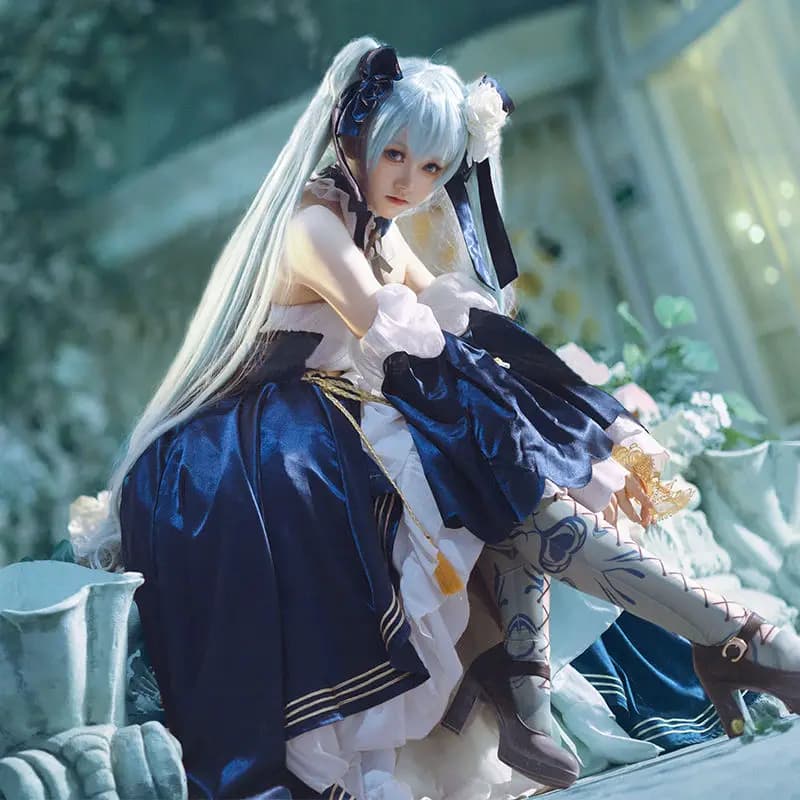 Halloween Carnival Full Set Moon Watching Evening Dress Miku Group of Heavy Industry Cosplay Dresses 2025 New
