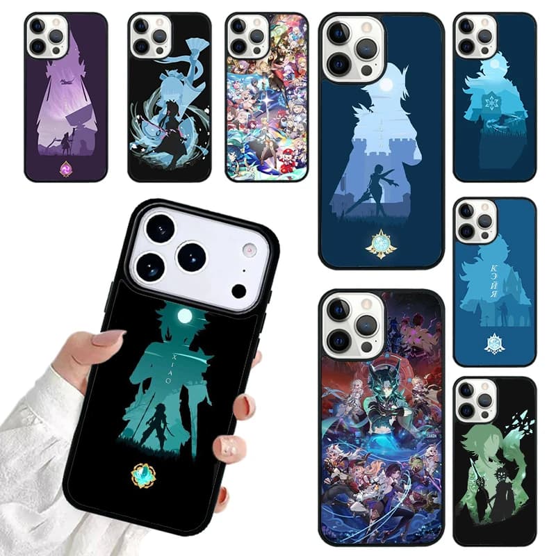 Genshin Impact Phone Case For iPhone 17 16 15 14 13 12 11 Pro Max 17air Shockproof Cover Fundas