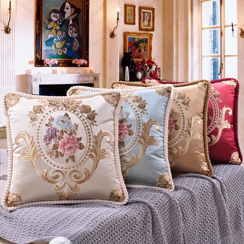 Fodera per cuscino 48x48cm stile Americano Europeo, per divano, casa, auto, decorativa