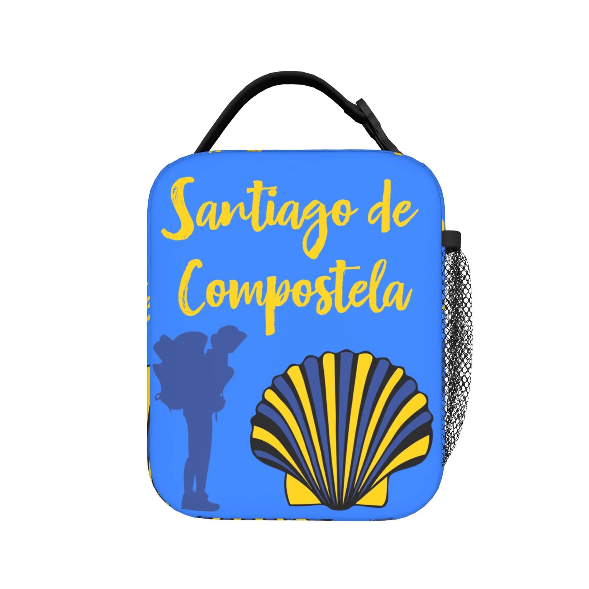 Camino de Santiago de Compostela pilgrim Insulated Lunch Bags Lunch Container Tote Lunch Box Bento Pouch College Outdoor