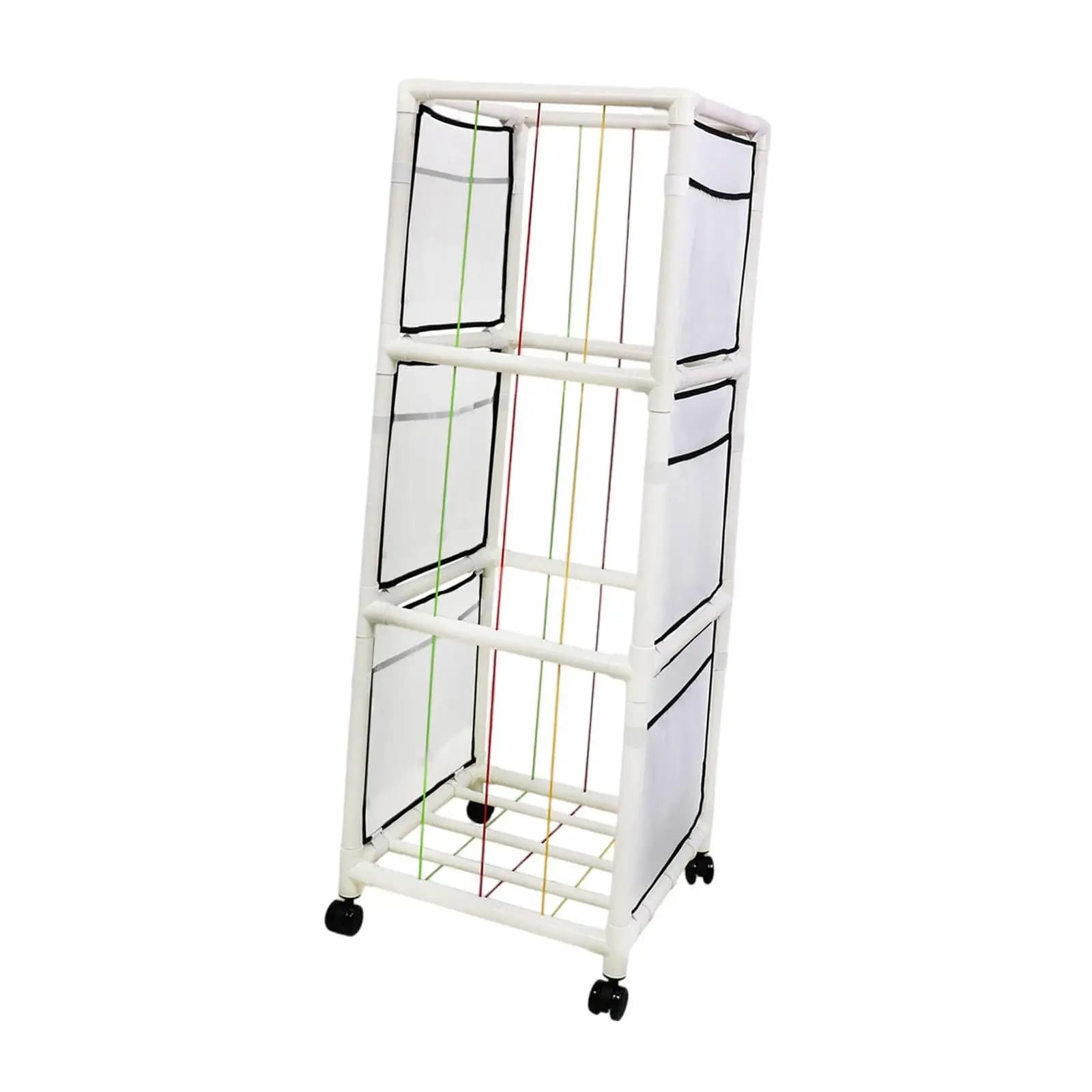Stuffed Animal Storage Rack with Wheels Plush Toy Organizer Storage Bins Stuffed