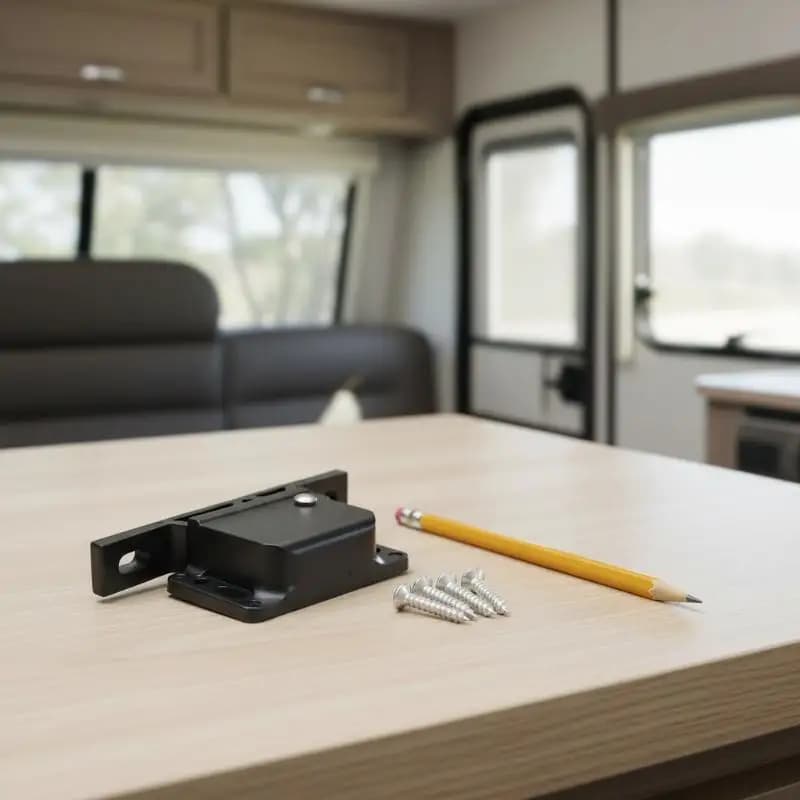 Kit di chiusure automatiche a molla con gancio a scatto 1/2/4 pezzi per armadietti, camper, roulotte, cassetti, barche - Ferramenta e attrezzi
