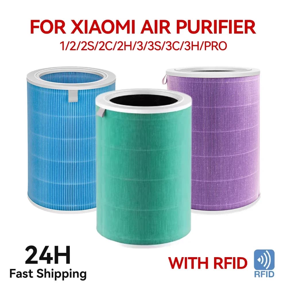 Per Xiaomi Mi Purificatore D'aria 1 2S 2C 2H 3 3S 3C 3H Pro Hepa Filtro Al Carbone Filtro di Ricambio PM2.5 Anti Bact Eria Formaldeide
