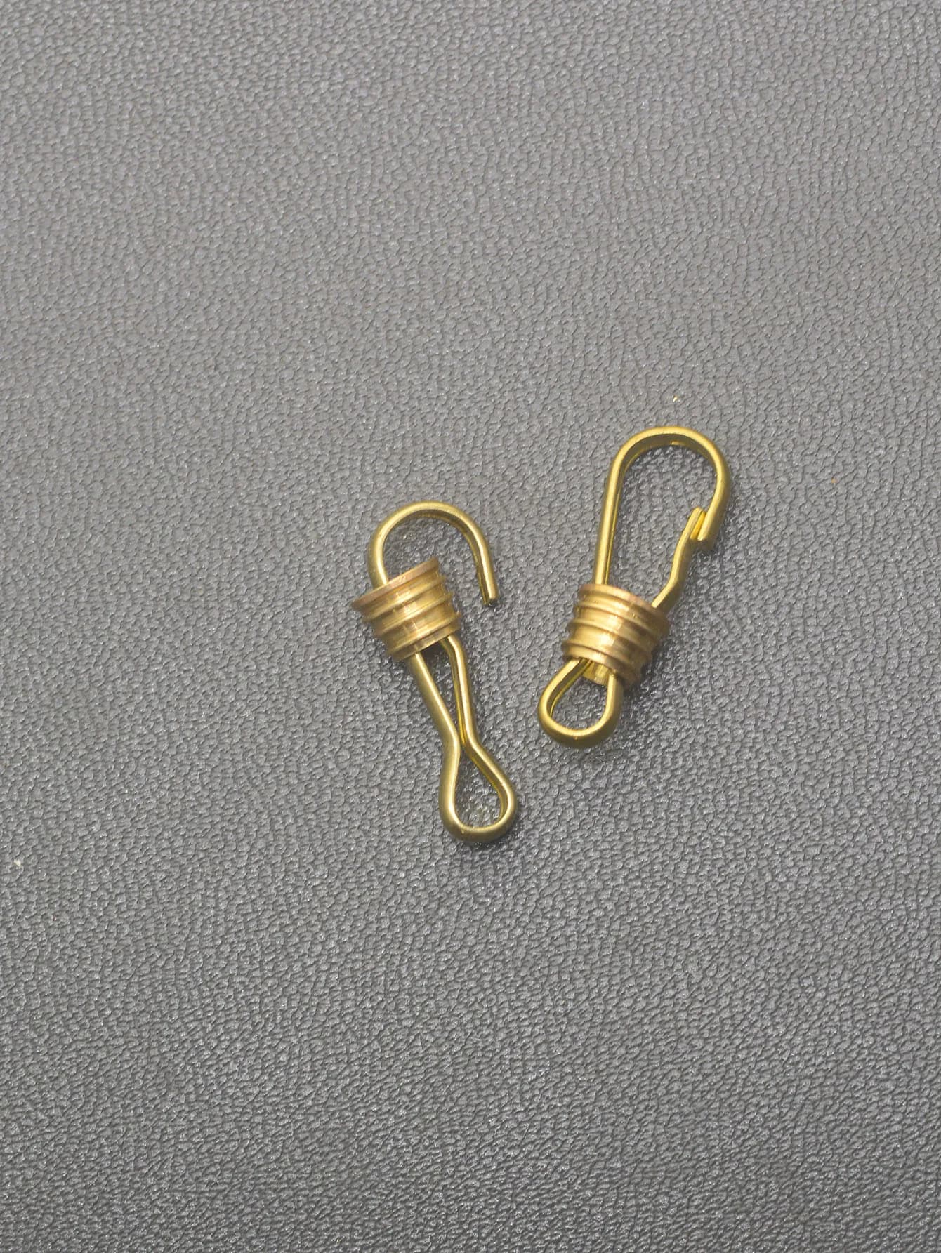 6 pezzi 21mm nuovo design Corea mini ottone slide lock goccia orologio da tasca clip girevole catena a molla moschettone fibbia fai da te