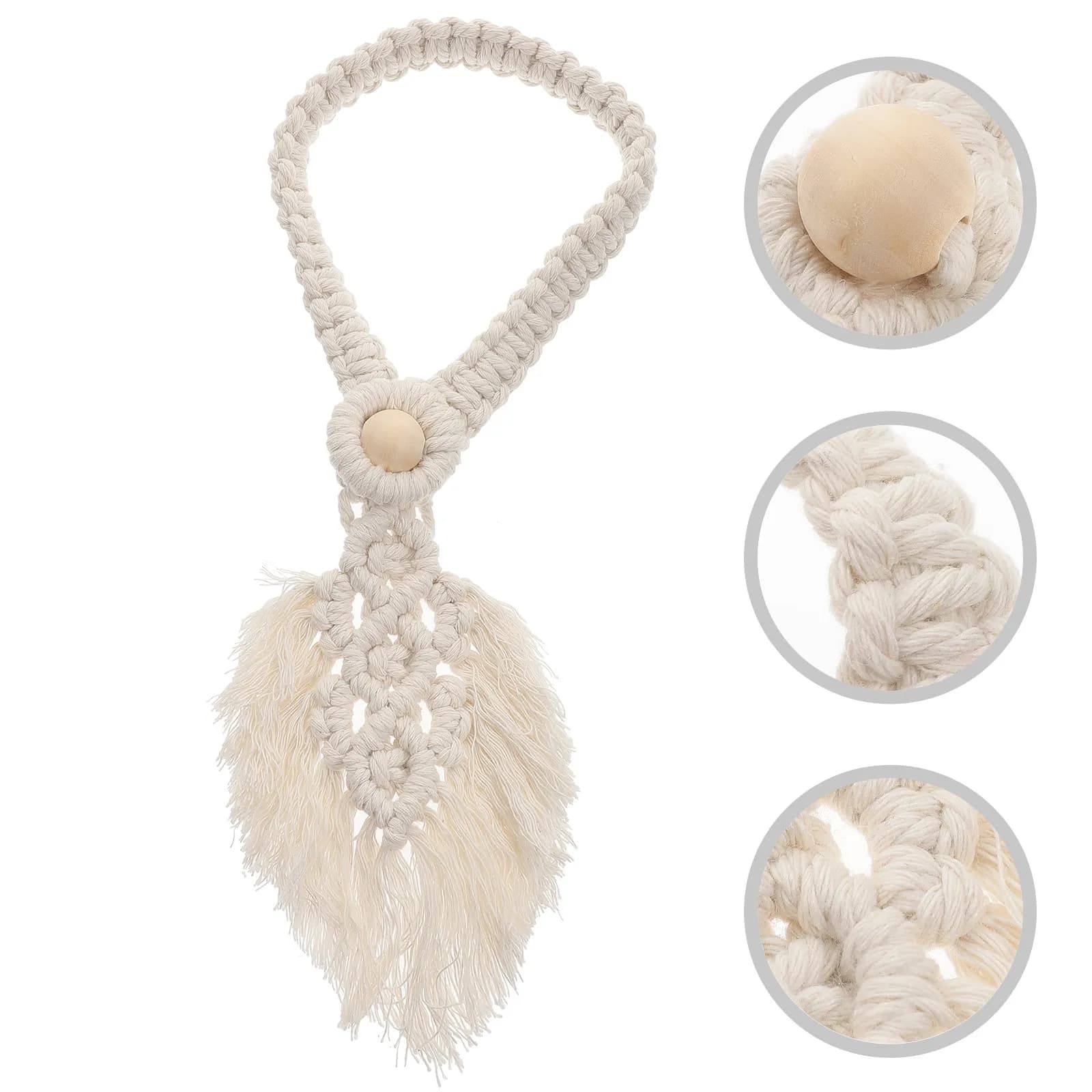 Fermatende a Doppia Foglia Stile Bohemien, Cinghie Decorative per Finestre, Supporti per Nappe per Tende e Accessori